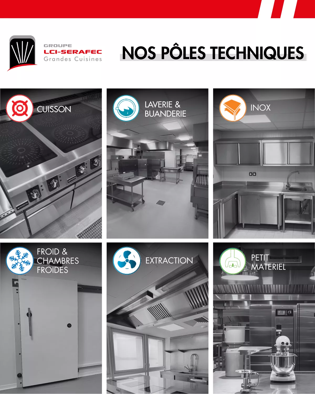 Nos 6 domaines d&rsquo;expertise en 1 image