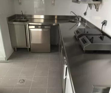 Cuisine professionnelle d'un hôtel