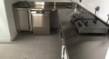Cuisine professionnelle d'un hôtel